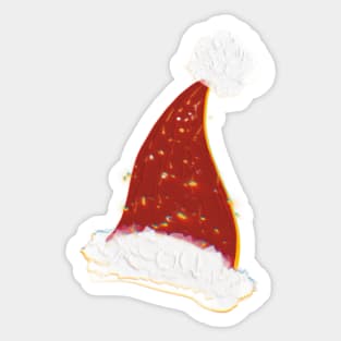 Santa Christmas Hat Sticker